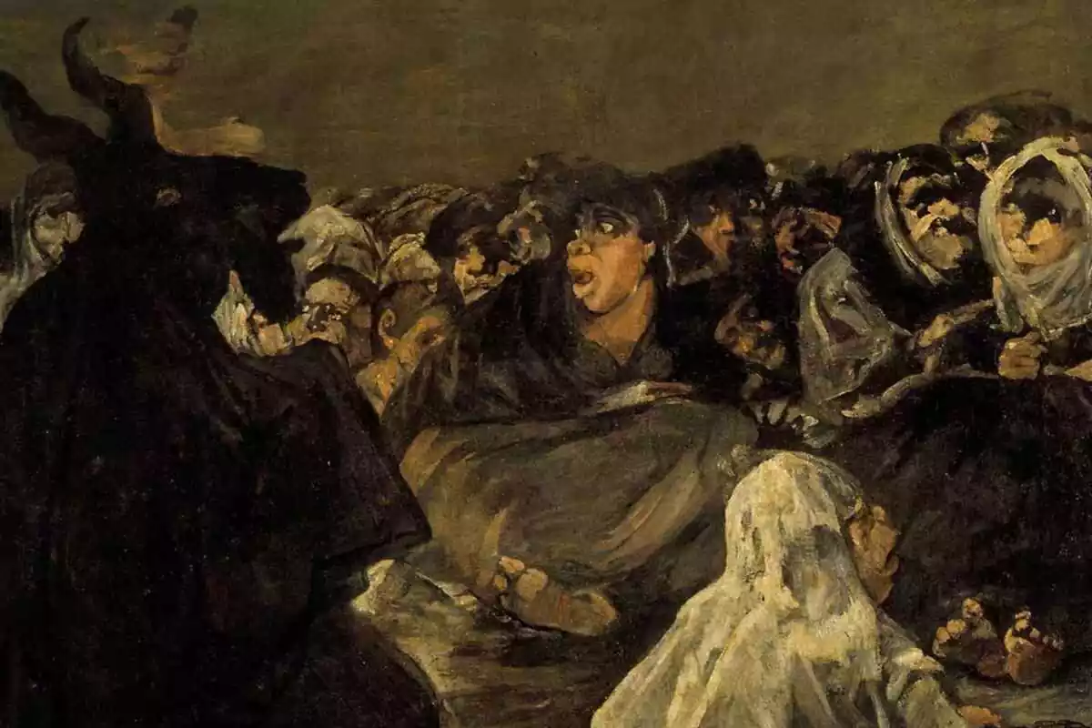 Cuadro perteneciente a las pinturas negras de Goya