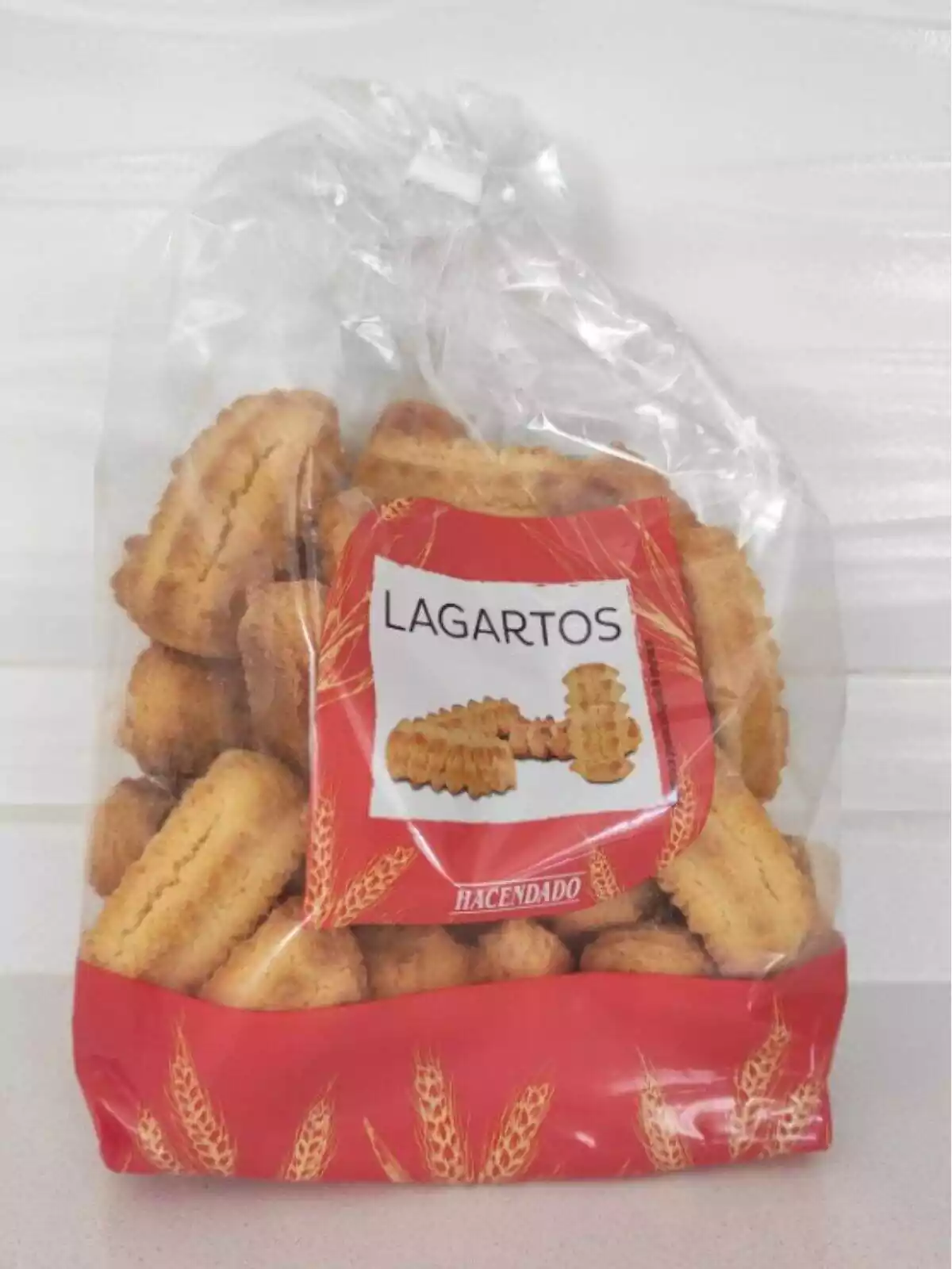Bolsa de lagartos pastas portuguesas de venta en Mercadona