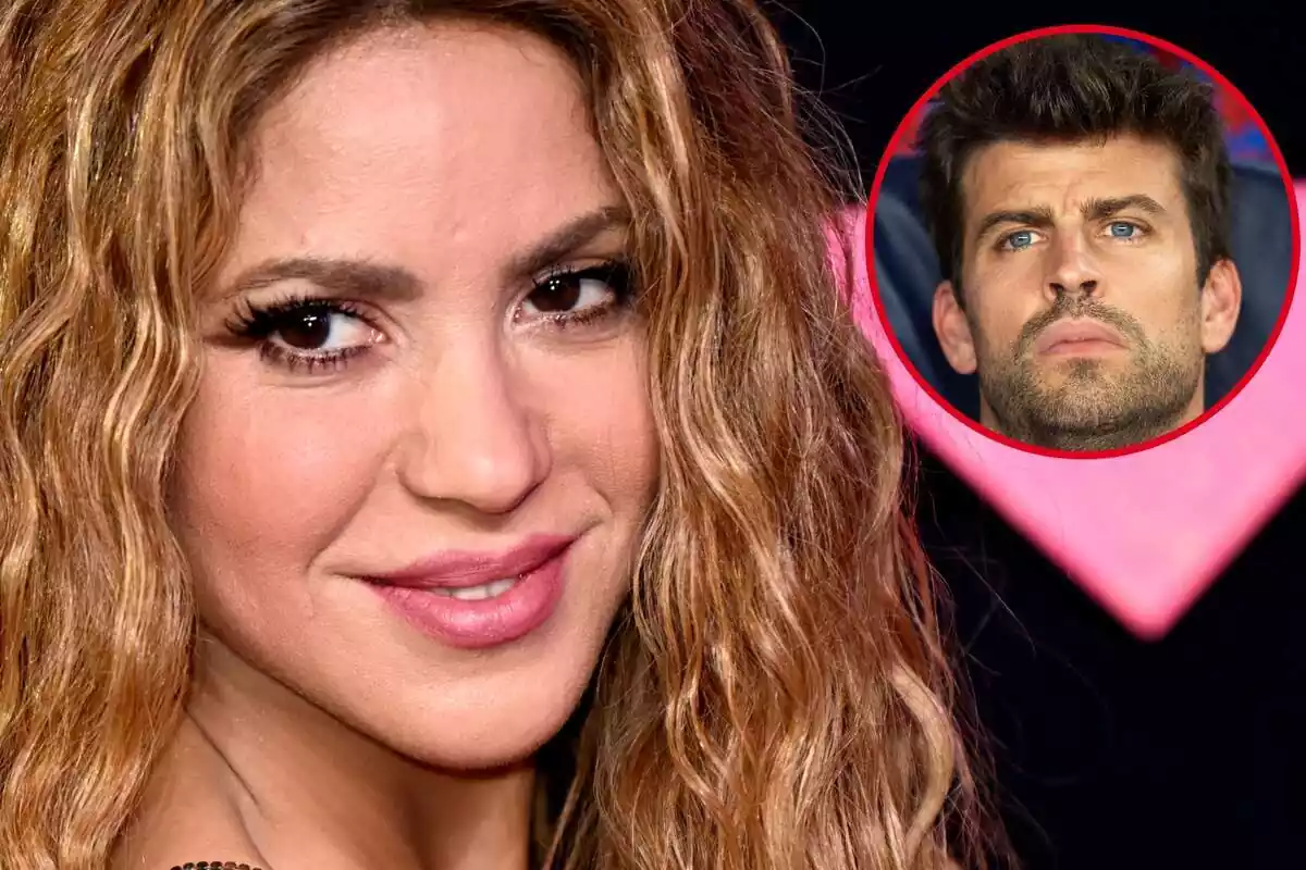Montaje fotográfico entre Shakira y Gerard Piqué