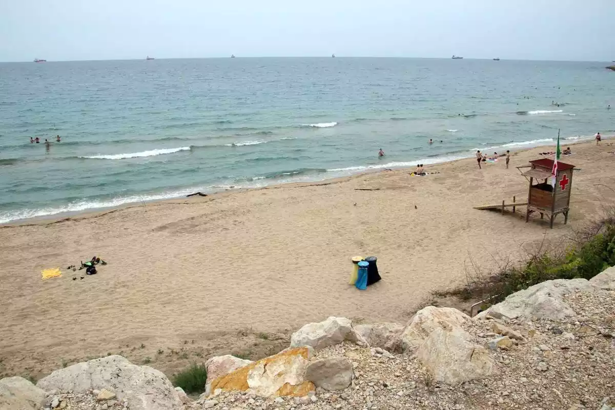 La playa del Milagro de Tarragona